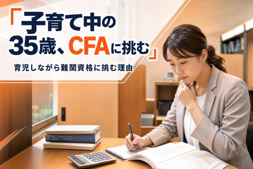 子育て中の35歳、CFAに挑む | 自習室KAKOI