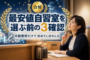 最安値自習室を選ぶ前の3確認 | 自習室KAKOI