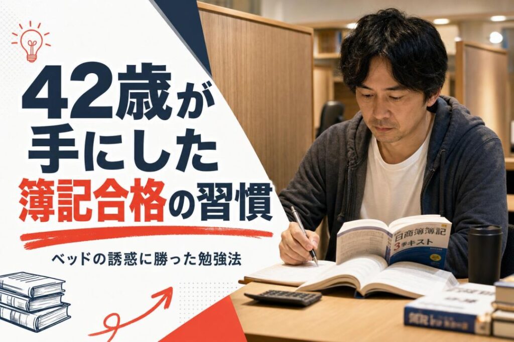 42歳が手にした簿記合格の習慣 | 自習室KAKOI