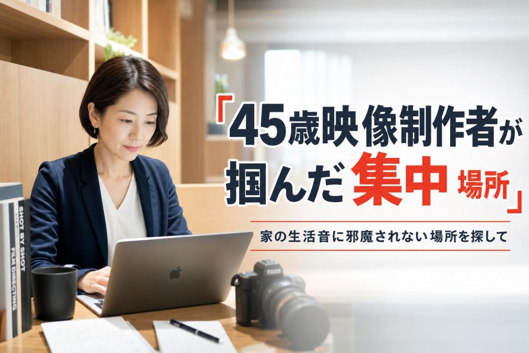 45歳映像制作者が掴んだ集中の場所 | 自習室KAKOI