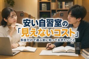 安い自習室の「見えないコスト」 | 自習室KAKOI