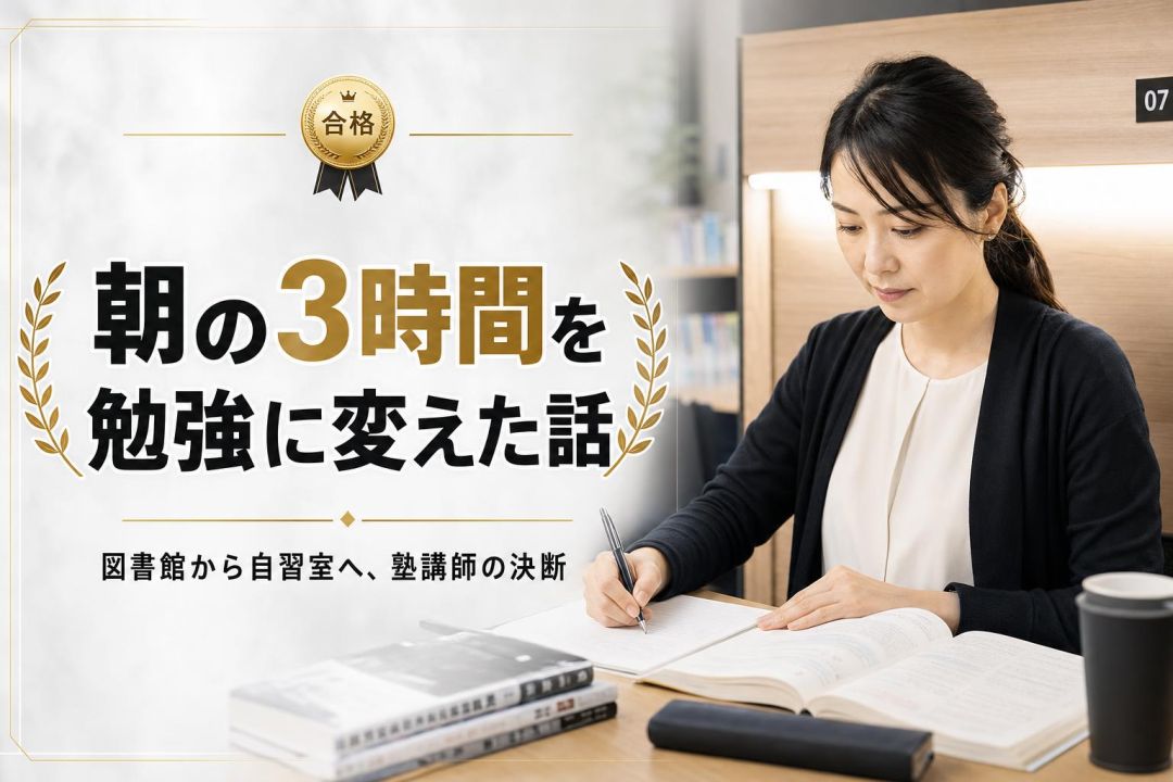 朝の3時間を勉強に変えた話 | 自習室KAKOI