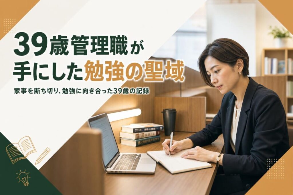 39歳管理職が手にした勉強の聖域 | 自習室KAKOI