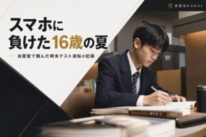 スマホに負けた16歳の夏 | 自習室KAKOI