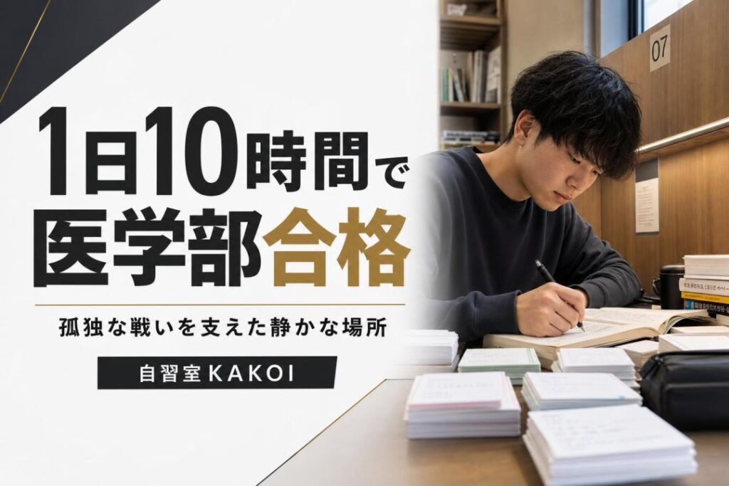 1日10時間で医学部合格 | 自習室KAKOI