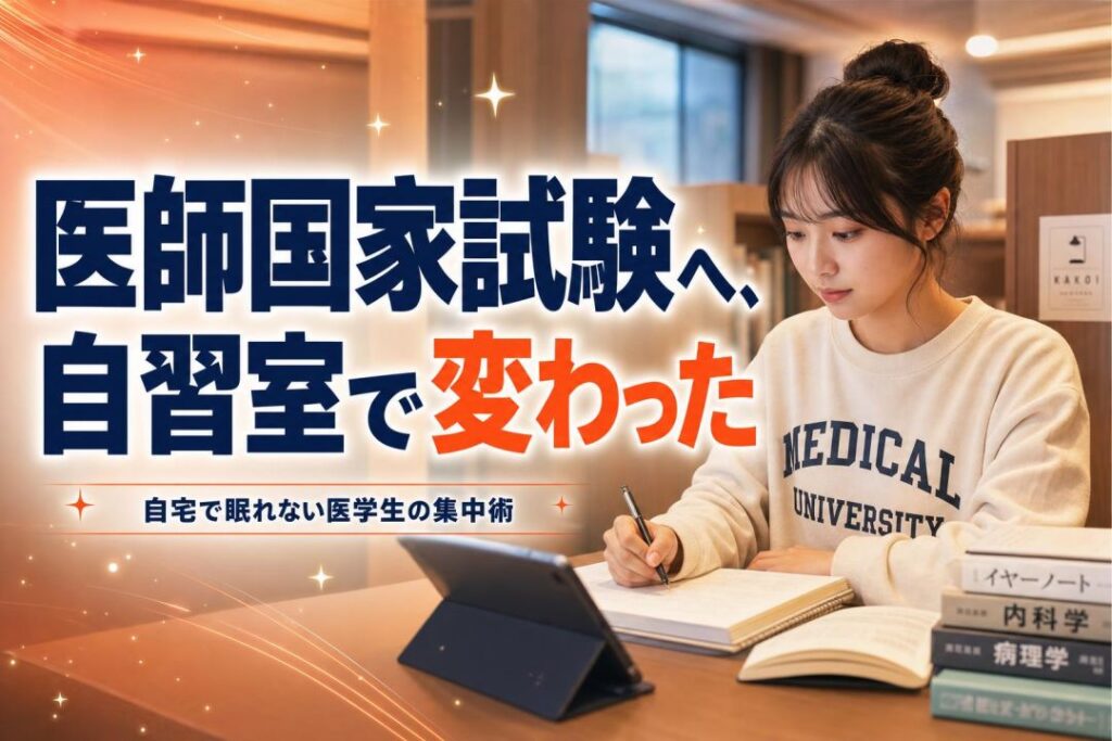 医師国家試験へ、自習室で変わった | 自習室KAKOI