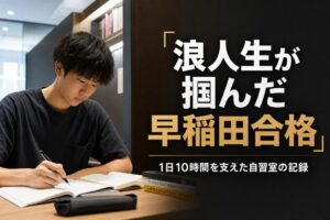 浪人生が掴んだ早稲田合格 | 自習室KAKOI