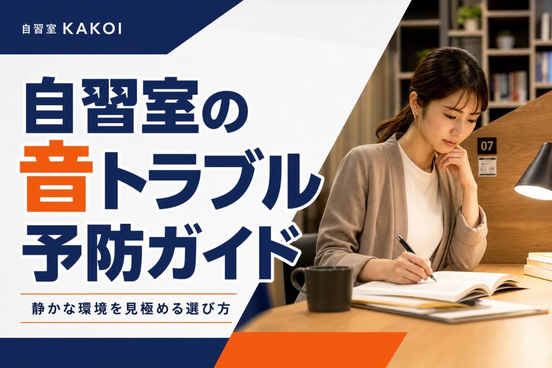 自習室の音トラブル予防ガイド | 自習室KAKOI