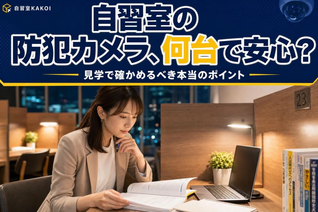 自習室の防犯カメラ、何台で安心？ | 自習室KAKOI