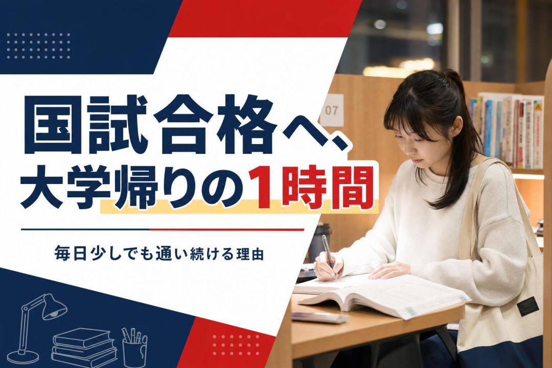 国試合格へ、大学帰りの1時間 | 自習室KAKOI