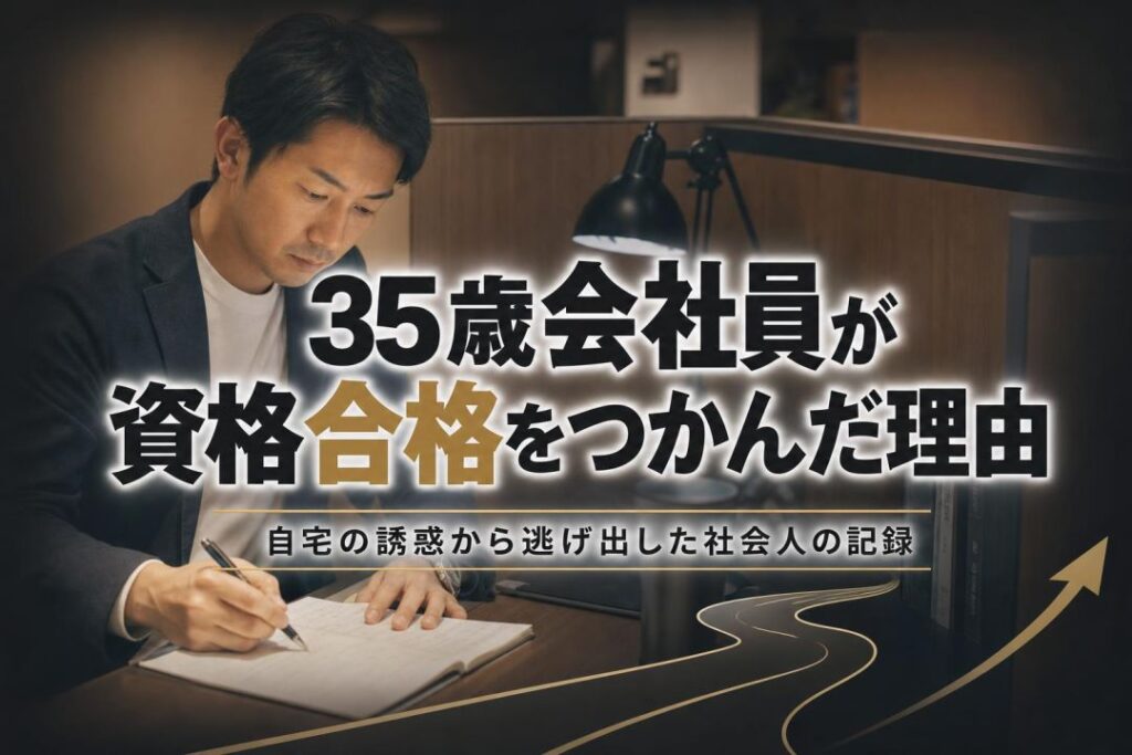 35歳会社員が資格合格をつかんだ理由 | 自習室KAKOI