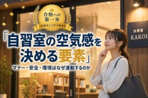 自習室の空気感を決める要素 | 自習室KAKOI