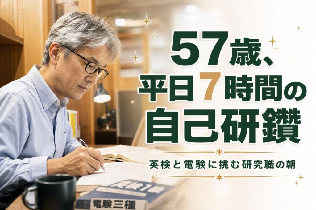 57歳、平日7時間の自己研鑽 | 自習室KAKOI