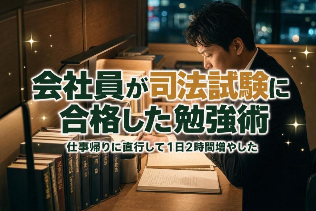 会社員が司法試験に合格した勉強術 | 自習室KAKOI