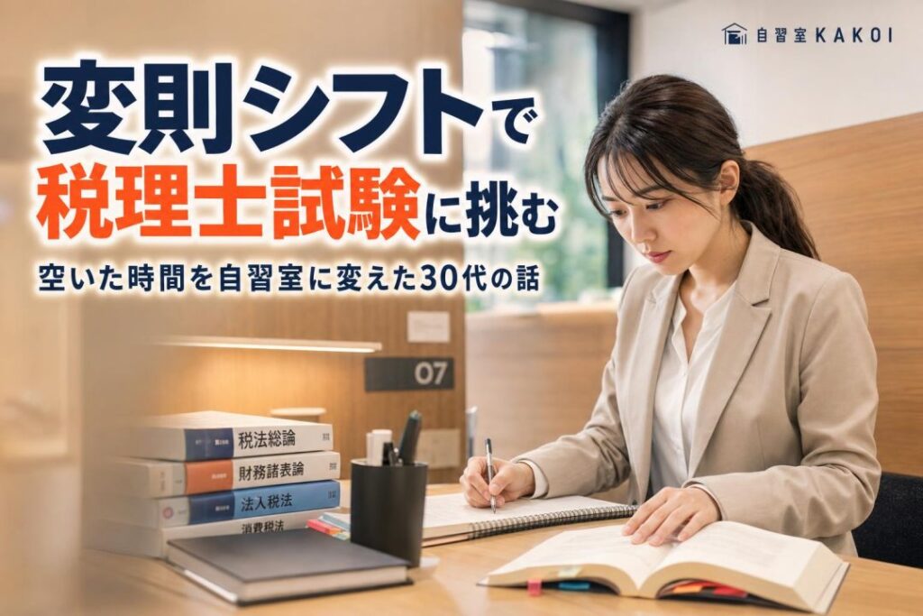 変則シフトで税理士試験に挑む | 自習室KAKOI