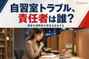 自習室トラブル、責任者は誰？ | 自習室KAKOI